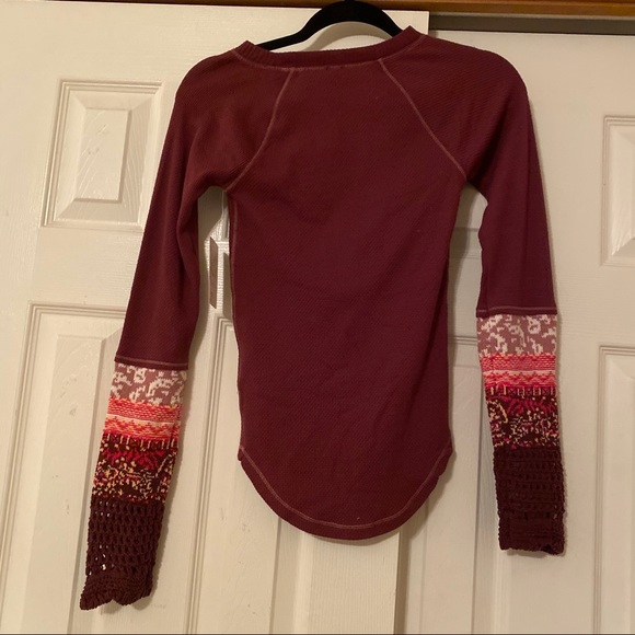 NWT Free People In The Mix Cuff Top - Picture 8 of 10